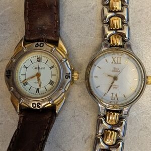 WORKING women's Watch Lot Carriage And Timex Indiglo